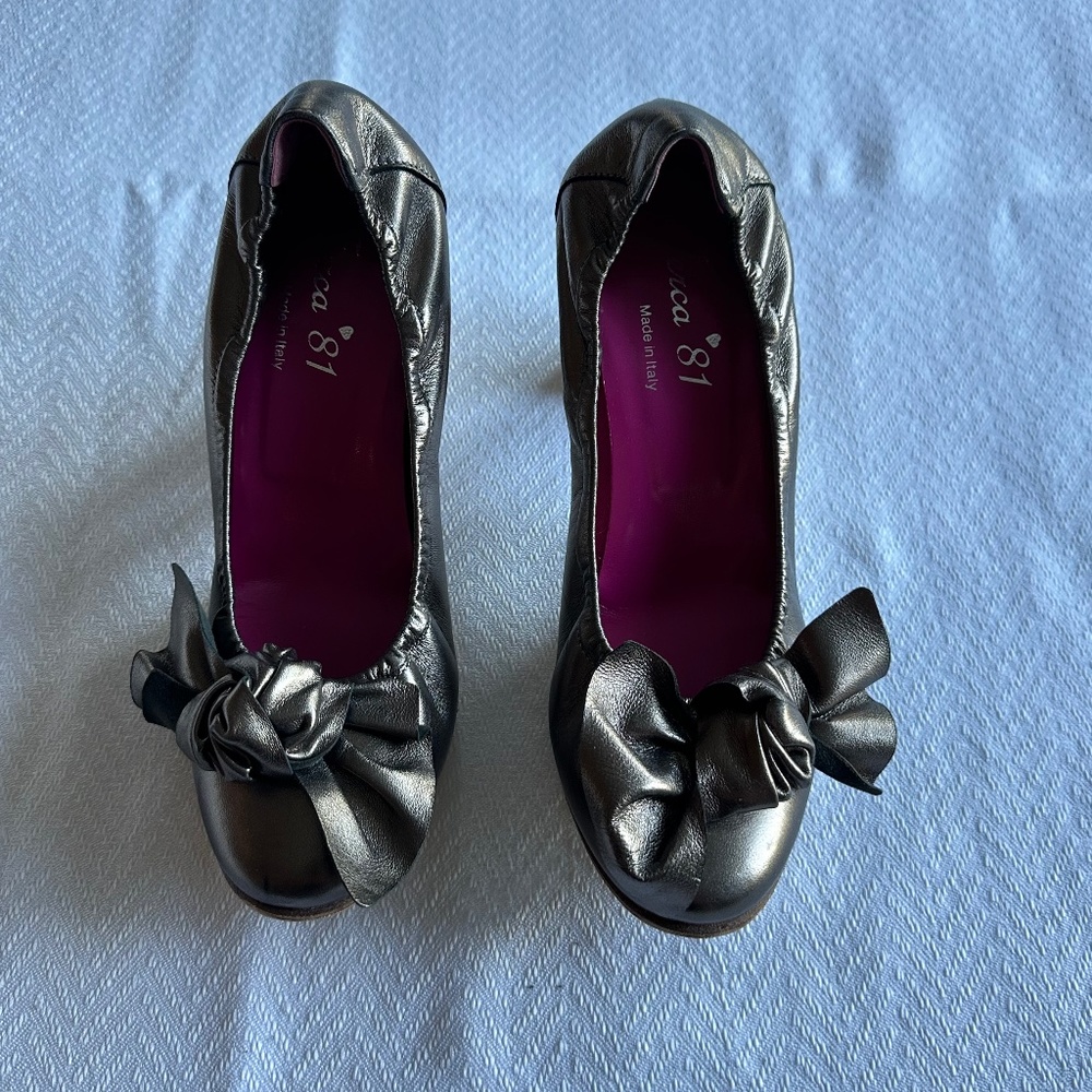 Made in Italy Heeled Shoes (Ferca 81), Size 37, Metallic Bronze